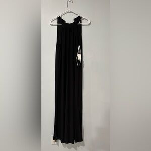 Bar III Elegant Black Halter Neck Sleeveless Maxi Dress